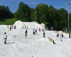 For those who are interested in ski, the resort offers five ski hills, 28 lifts, and 156 trails. If you want to learn how to ski then six snow schools
